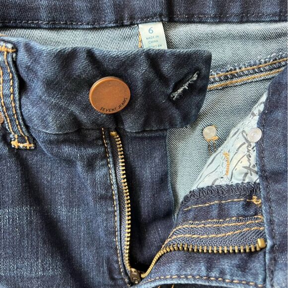 seven 7 jeans dark blue women’s size 6 EUC - Picture 5 of 14